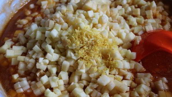 яблочно-морошковый конфитюр с мартини