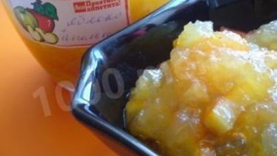 Янтарное варенье из яблок с апельсинами