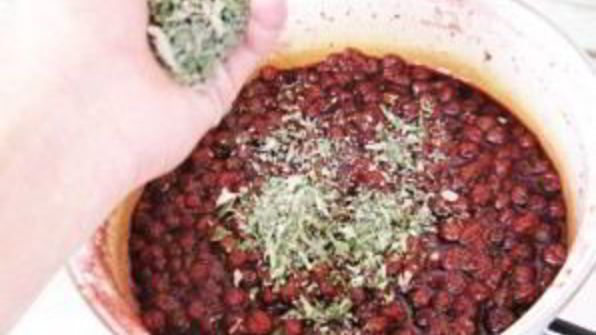 земляничное варенье с мятой