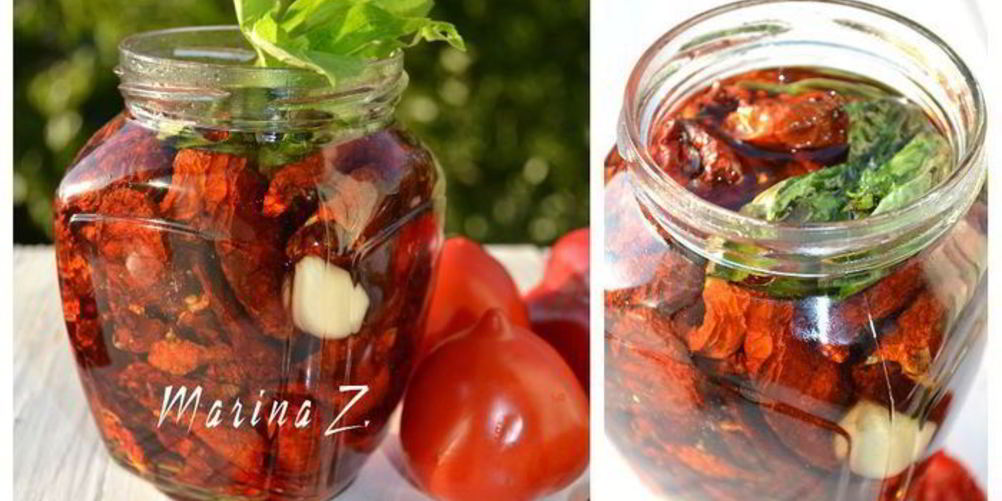 Рецепт вяленые помидоры с лимонным базиликом