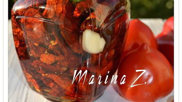 вяленые помидоры с лимонным базиликом