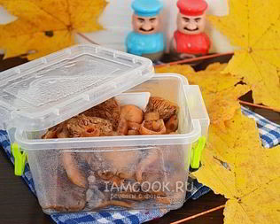 Заморозка рыжиков на зиму