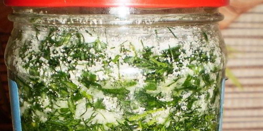 Рецепт зеленый лук на зиму