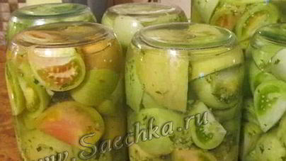 Зеленые помидоры на зиму