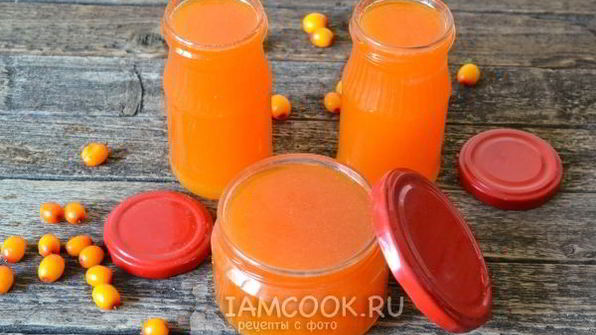 желе из облепихи на зиму без варки