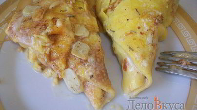 Бендерики со сметаной и чесноком запеченные в духовке