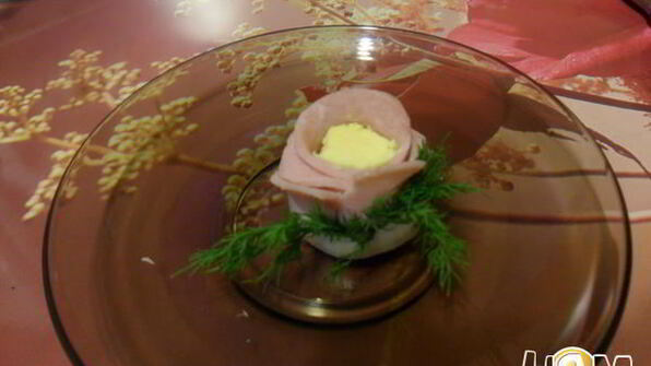 бутерброд букетик