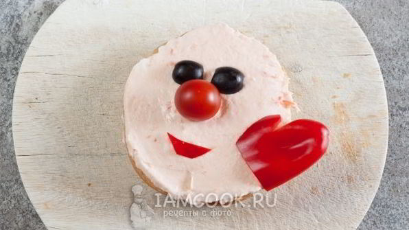 бутерброд дед мороз