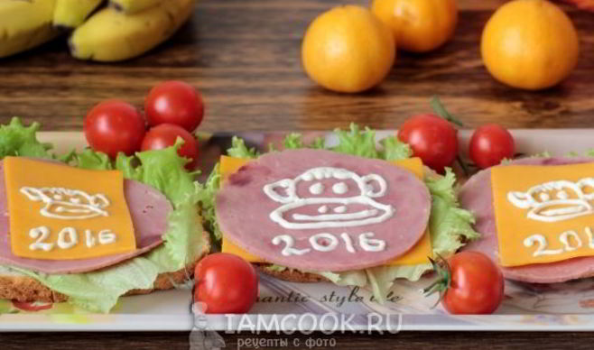 Бутерброд Обезьянка