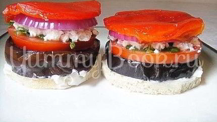 Бутерброд с баклажанами