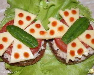 Бутерброд с куриной начинкой