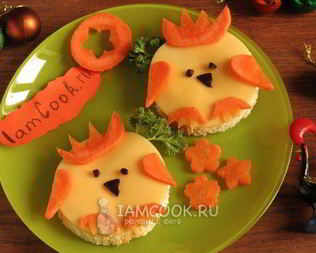 Бутерброд сырный детский