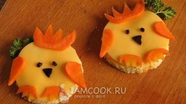 бутерброд сырный детский