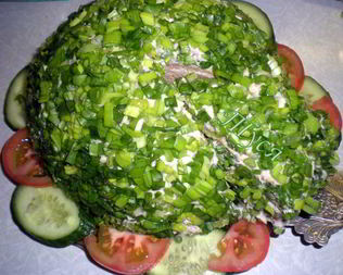 Бутербродный торт с сельдью