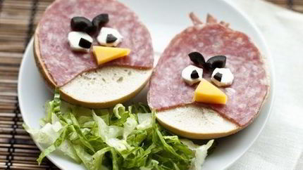 Бутерброды Angry Birds
