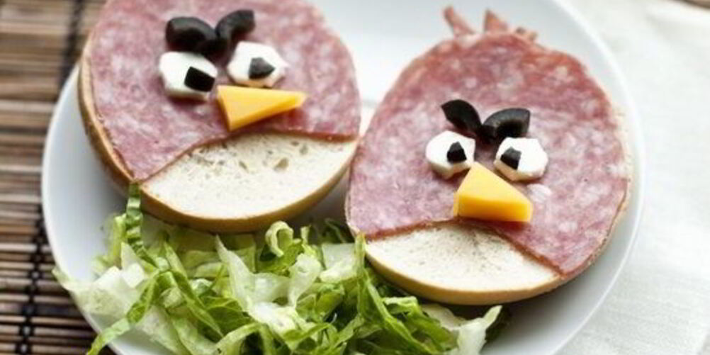 Рецепт бутерброды angry birds