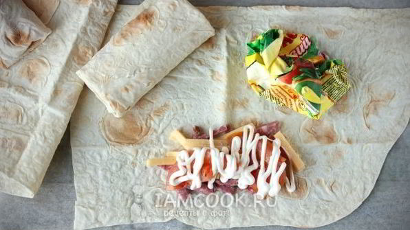 бутерброды из лаваша