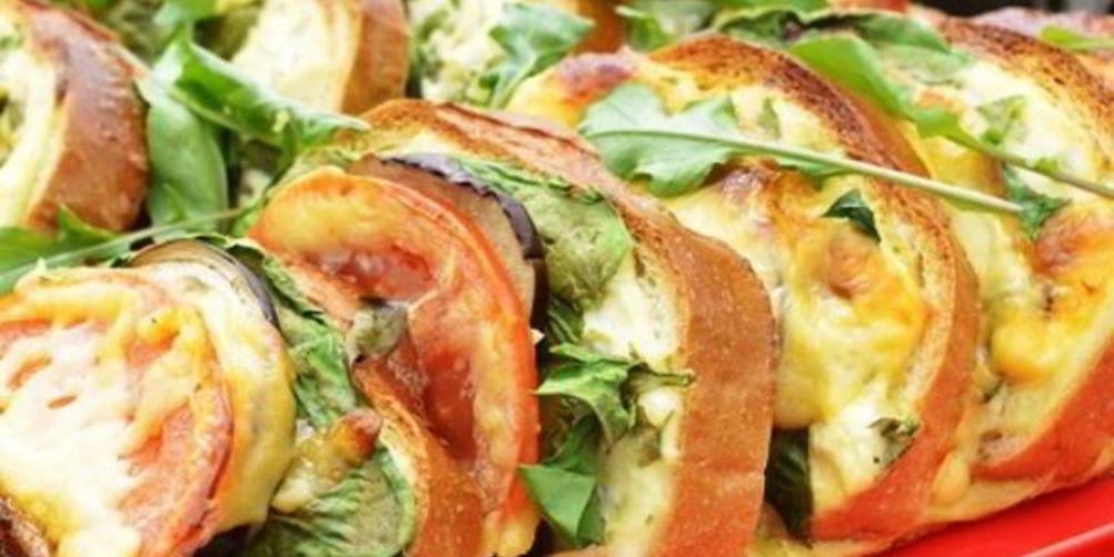 Рецепт бутерброды с баклажанами и помидором