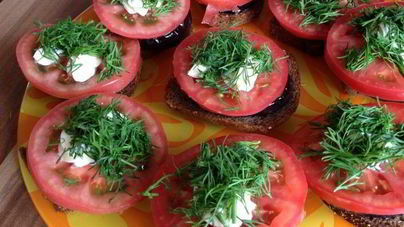 Бутерброды с баклажанами