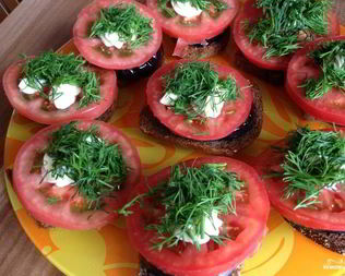 Бутерброды с баклажанами