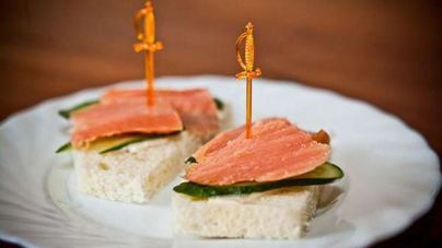 Бутерброды с красной рыбой