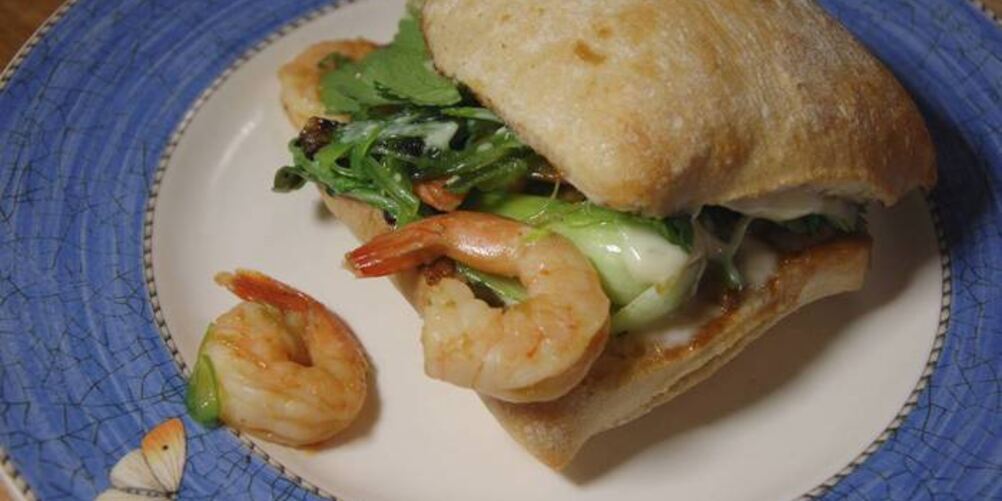 Рецепт бутерброды с креветками-мисо