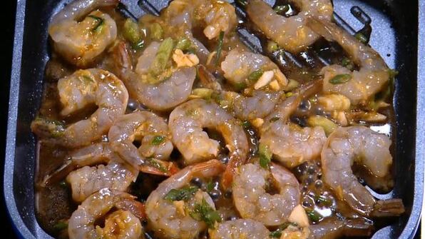 бутерброды с креветками-мисо