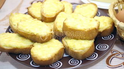Бутерброды с сыром в духовке