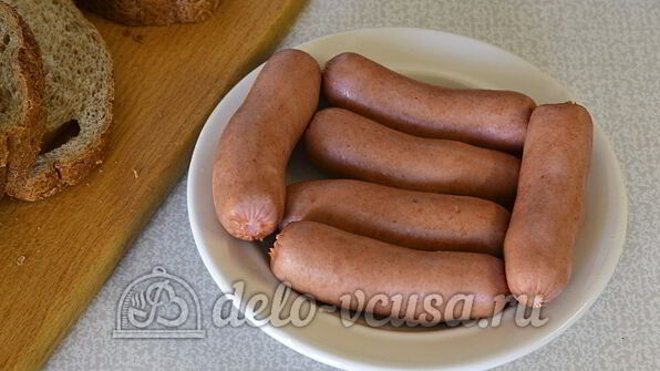 горячие бутерброды с сосиской и сыром