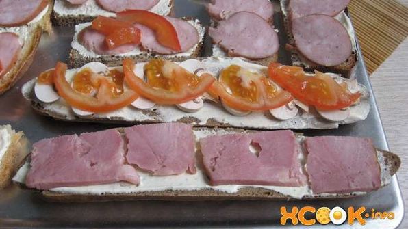 горячие бутерброды в духовке