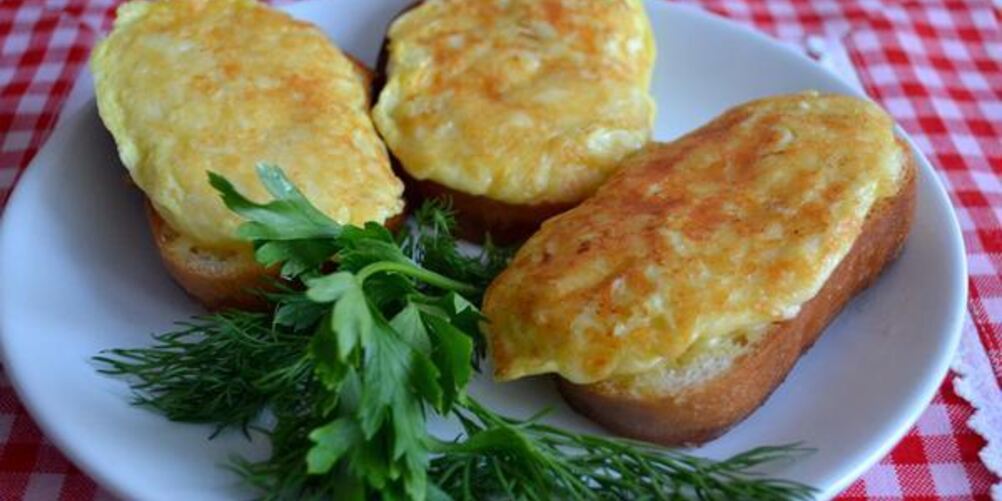 Рецепт горячий бутерброд с сыром