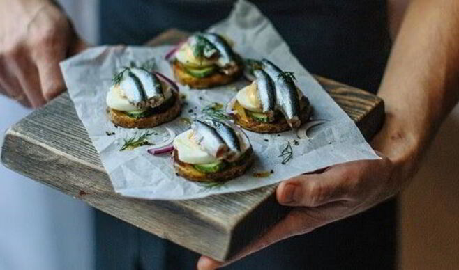 Клевые бутерброды на печеном картофеле