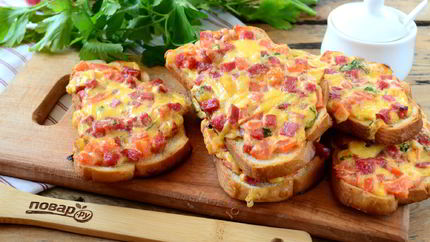 Сочные горячие бутерброды