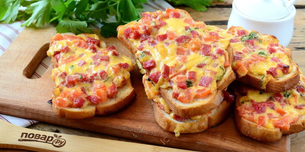 Рецепт сочные горячие бутерброды