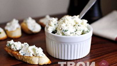 Творожная паста для бутербродов