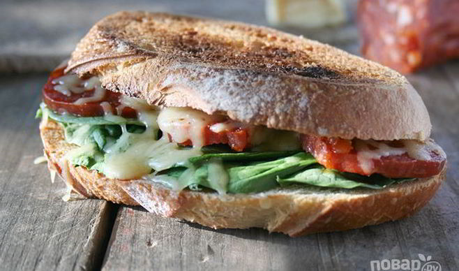 Улетные бутерброды с колбасой и сыром