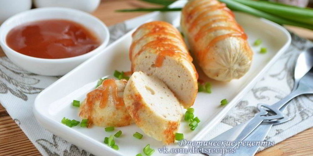 Рецепт домашние куриные сосиски