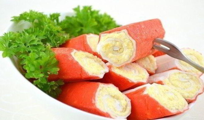 Фаршированные крабовые палочки