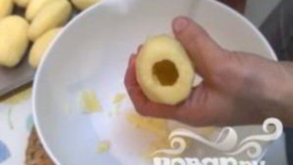 фаршированные помидоры и картофель