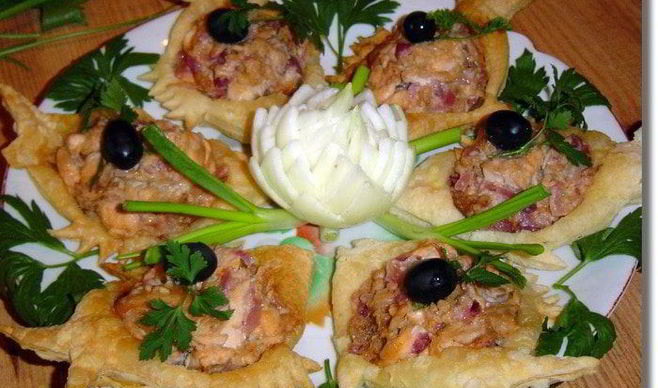 Горячая закуска Пескарики