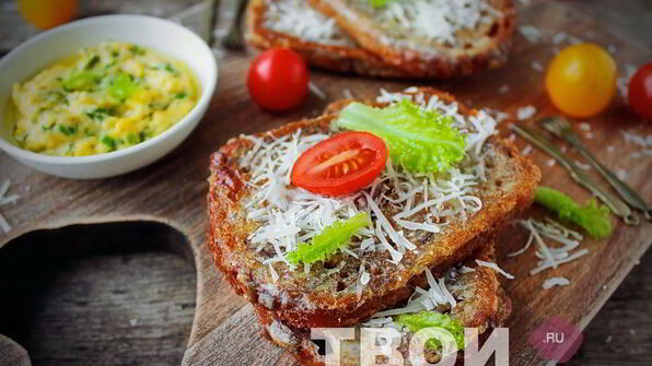 гренки с сыром