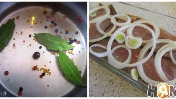 кефаль маринованная