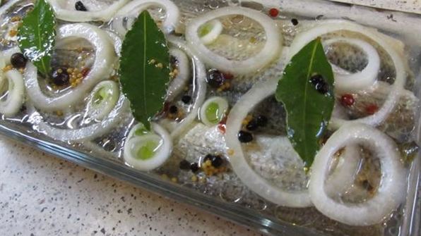 кефаль маринованная