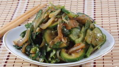 Холодная закуска с соевым мясом