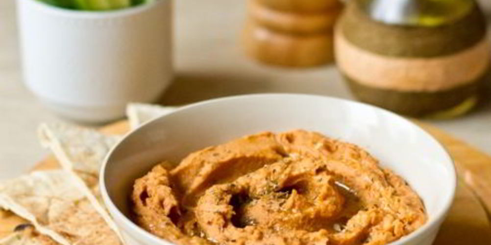 Рецепт хумус с вялеными томатами