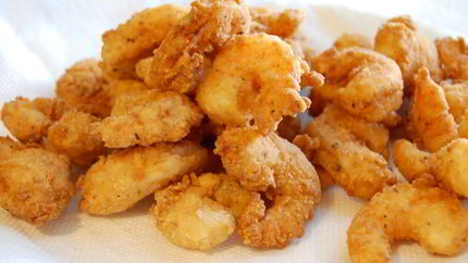 Королевские креветки в кляре