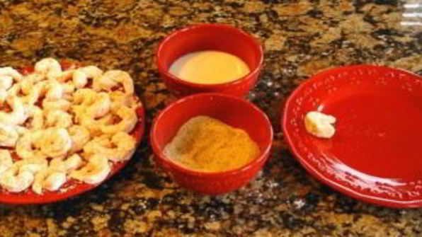 креветки в кляре