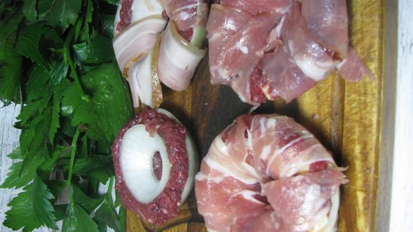 луковые кольца с фаршем фаршманже