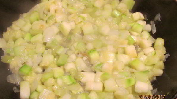 фриттата из кабачков с грибами