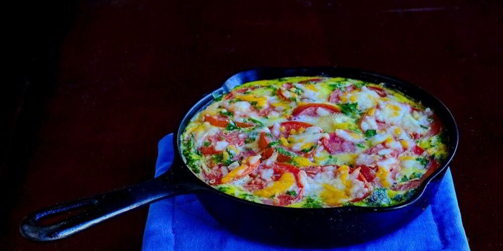 Рецепт фриттата с картофелем и ветчиной